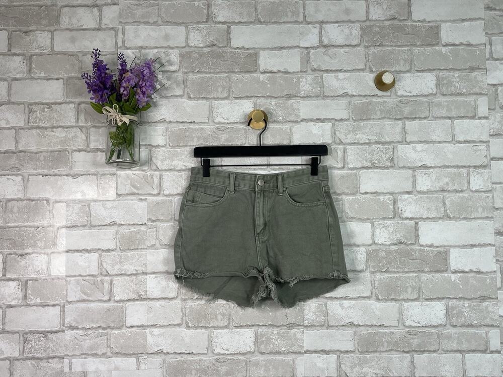 CLEARANCE!! American Bazi Cuttoff Shorts Green Denim
